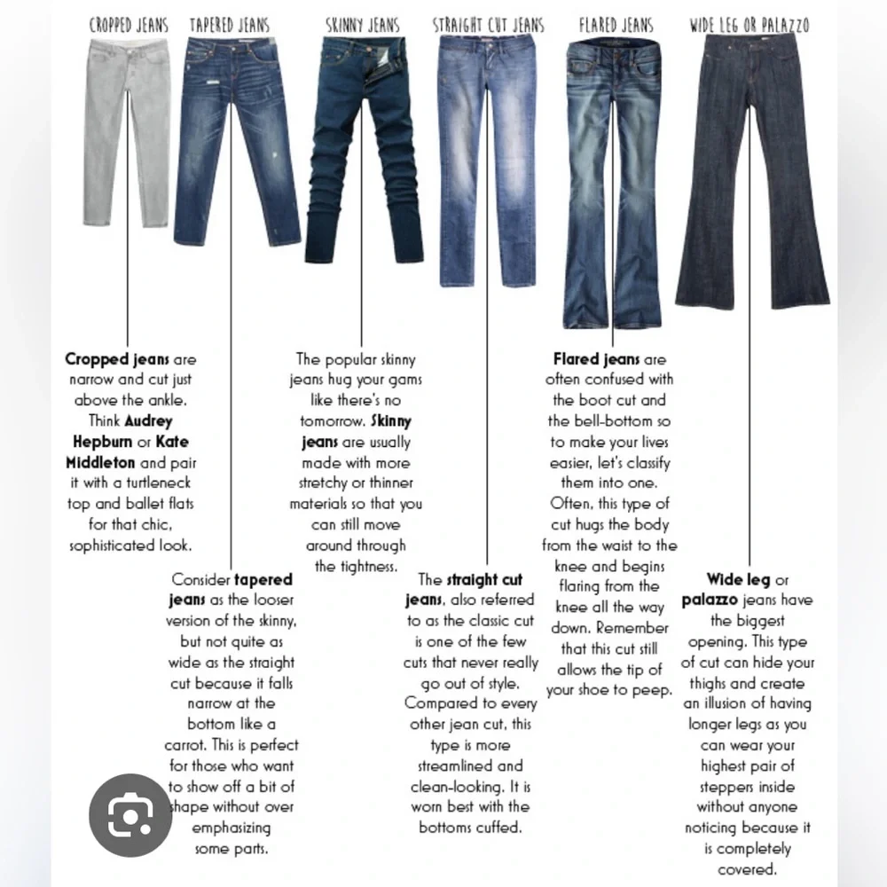 CLASSIC BLUE JEANS , DENIM, DUNGAREES BOOTCUT, CROPPED SKINNY,WIDE LEG, & FLARE